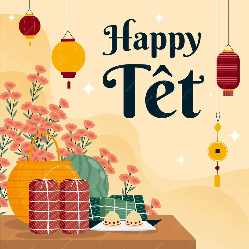 Background tết mâm ngũ quả sum vầy đầy ý nghĩa