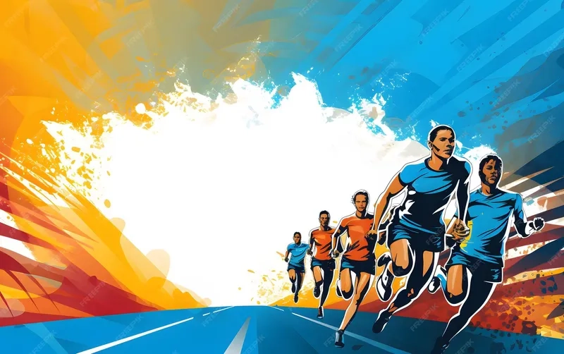 Phong cách riêng với background thể thao thiết kế hiện đại