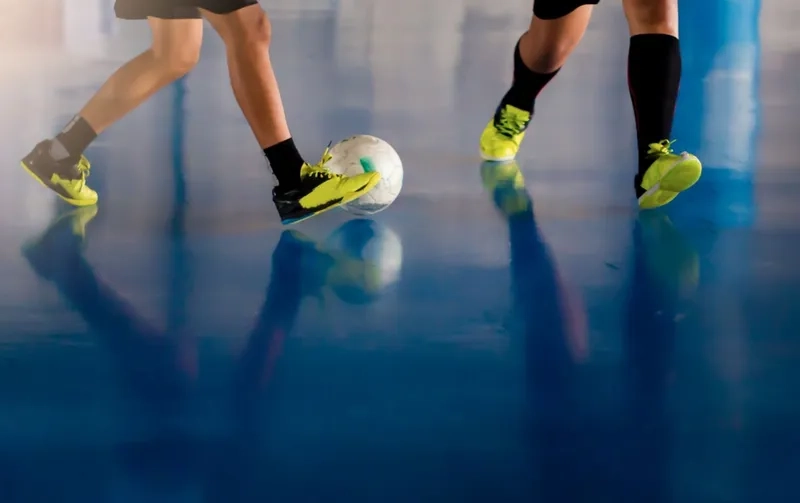 Background thể thao trong nhà tường tinh tế, phong cách