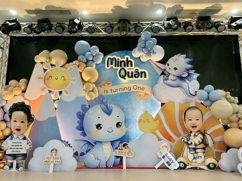 Background thôi nôi sáng tạo mang nét riêng độc đáo