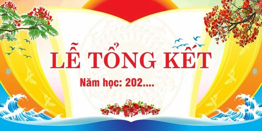 Background tổng kết ấn tượng tạo điểm nhấn riêng