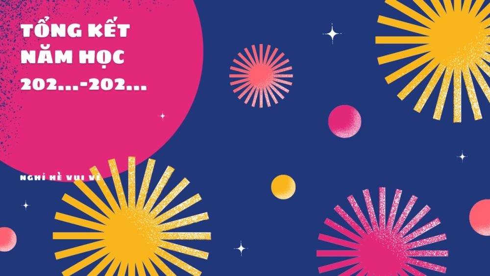 Background tổng kết sự kiện trang trọng và ấn tượng