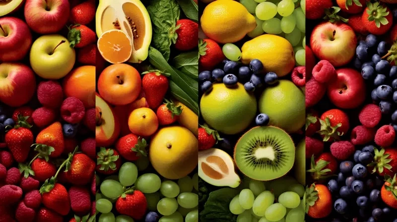 Tạo chiều sâu ấn tượng với background trái cây nền đen