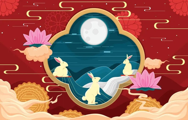 Tưng bừng phá cỗ cùng background trung thu phá cỗ đẹp