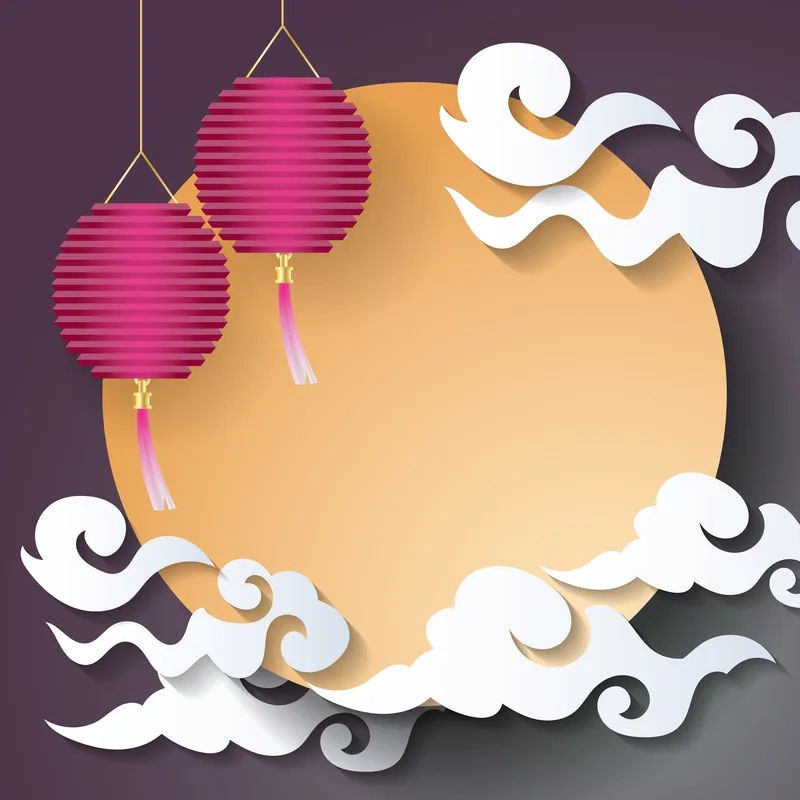 Tận hưởng không khí lễ hội với background trung thu đẹp