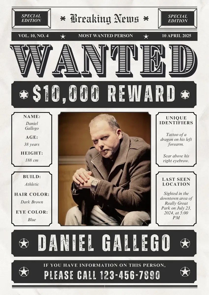 Background truy nã ảnh chế hài hước giải trí thú vị