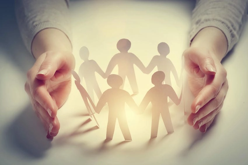 Background từ thiện ý nghĩa kết nối cộng đồng