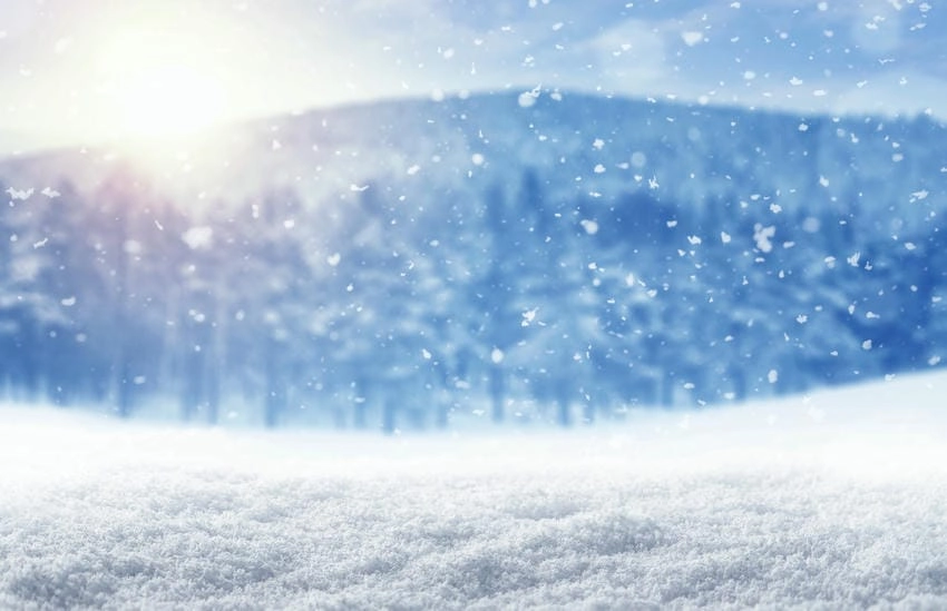 Background tuyết trắng tinh khôi và nhẹ nhàng