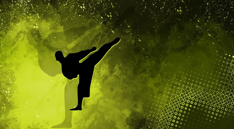 Cảm nhận sức mạnh qua background võ thuật chiến đấu dữ dội