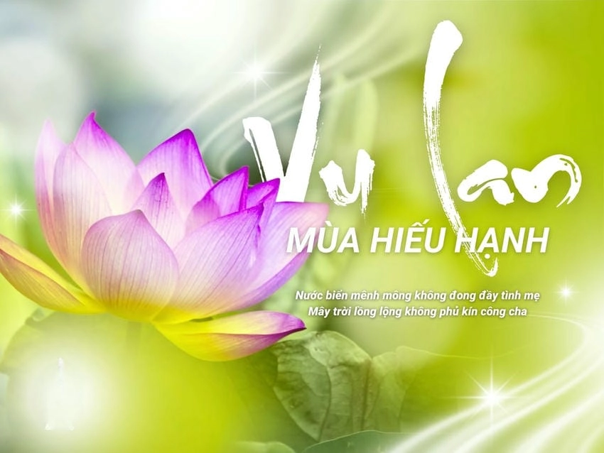 Background Vu Lan đại lễ trang nghiêm và ấm áp