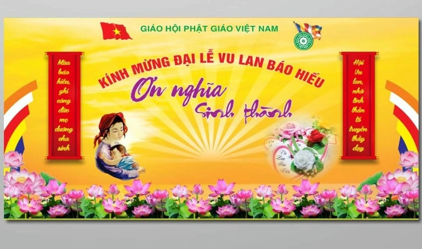 Background Vu Lan cho in ấn sắc nét và sinh động