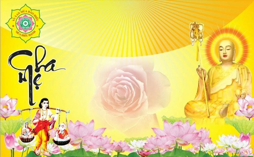 Background Vu Lan vector dễ dàng chỉnh sửa theo ý