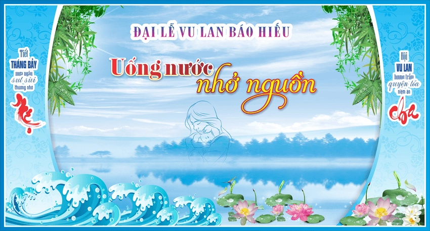 Background Vu Lan file thiết kế dễ chỉnh sửa sáng tạo