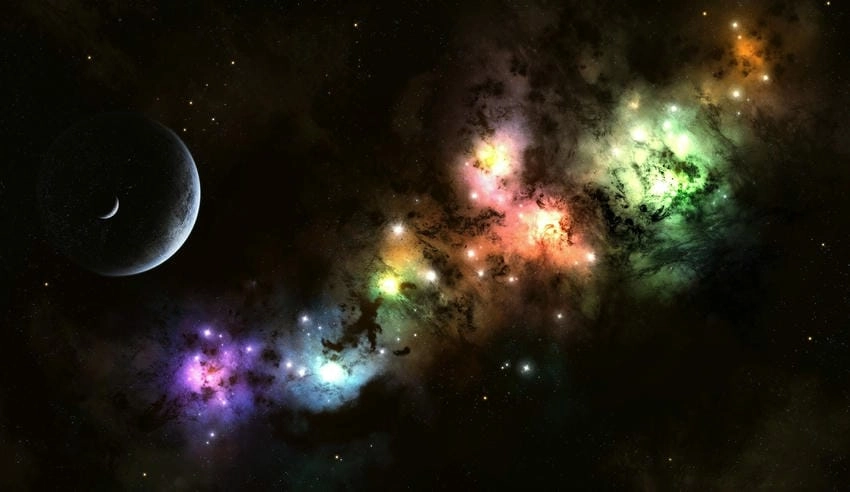 Background vũ trụ ý tưởng độc đáo và mới lạ