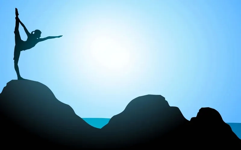 Hòa mình vào background yoga bãi biển ngập tràn nắng gió và tự do