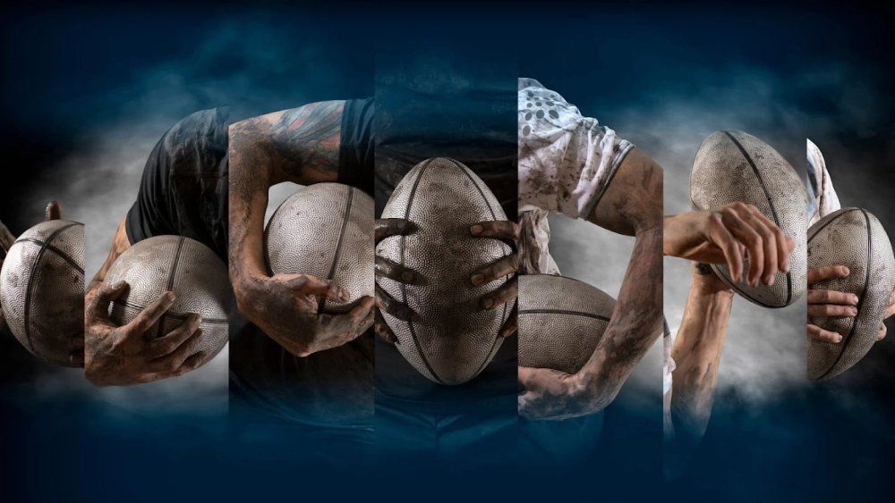 Ảnh nền bóng bầu dục nổi bật tinh thần đồng đội