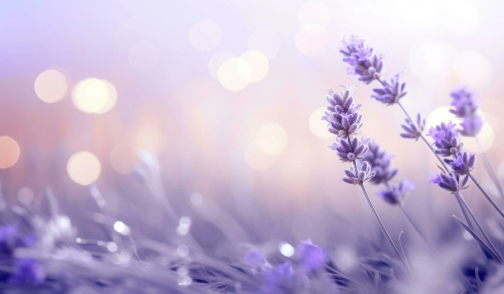 Góc nhìn nghệ thuật với background digital lavender aesthetic