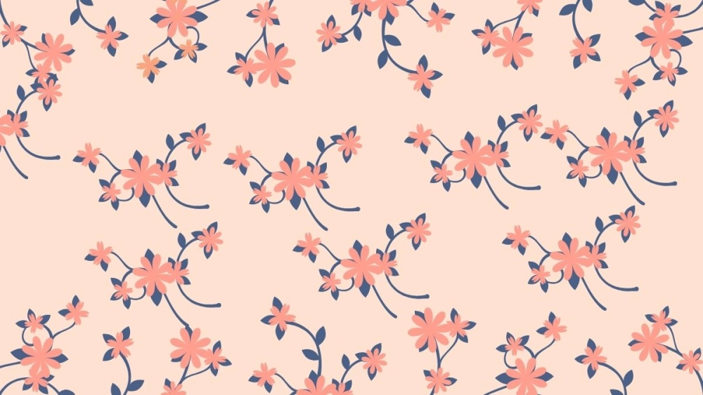 Tươi mát không gian nhờ background hoa nhí màu xanh lá