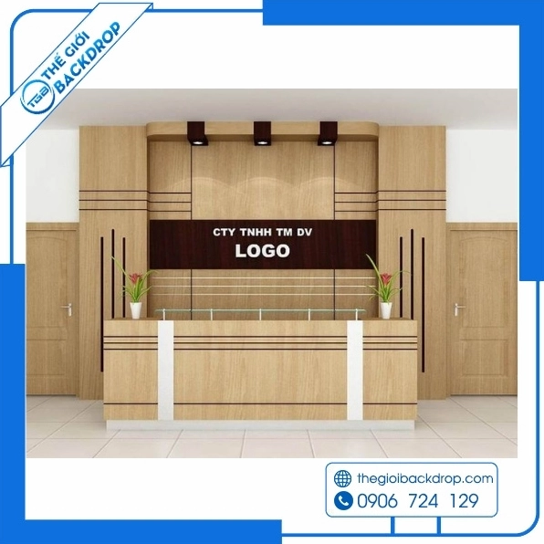 Backdrop công ty văn phòng tạo điểm nhấn