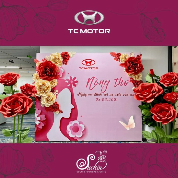 Backdrop đẹp rực rỡ sắc màu