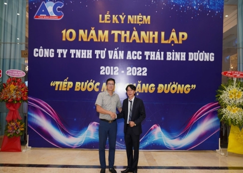 Backdrop kỷ niệm thành lập công ty ACC