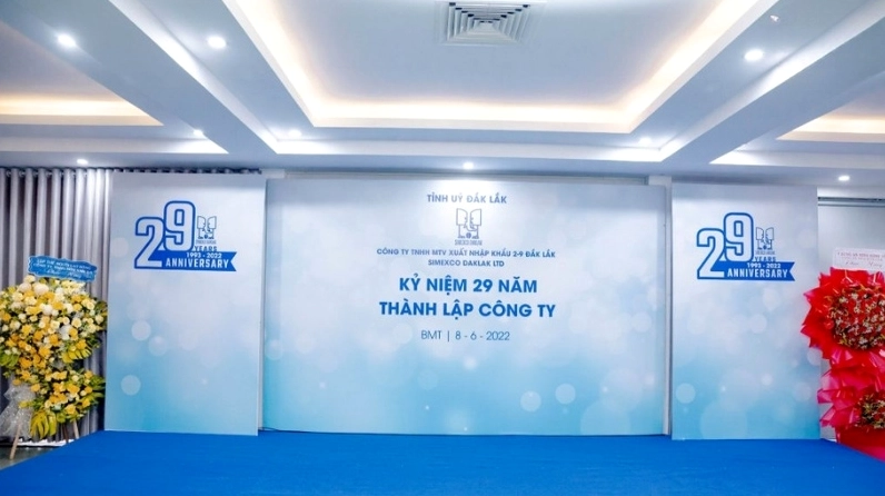 Backdrop kỷ niệm thành lập công ty Hiflex