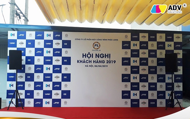 Backdrop phông nền hội nghị hội thảo đóng vai trò rất quan trọng