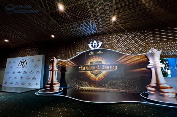 Backdrop sân khấu tầm nhìn lãnh đạo