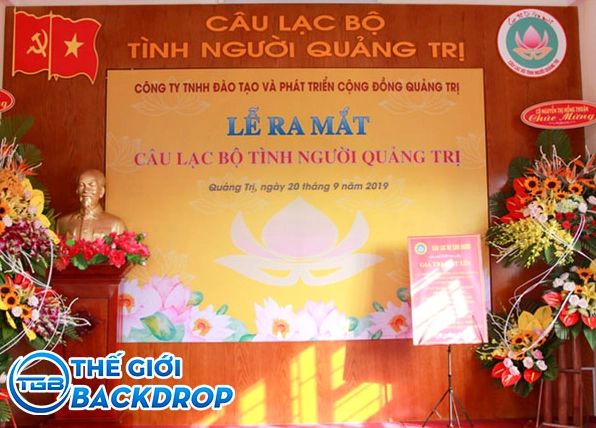 Backdrop sự kiện nổi bật với họa tiết 3D