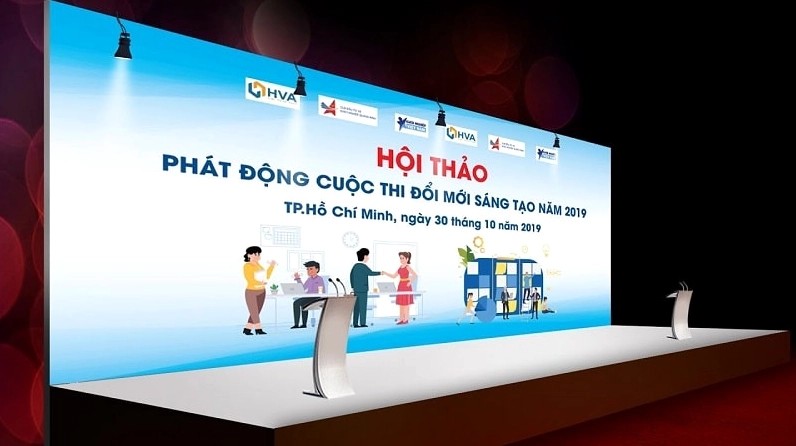 Backdrop sự kiện sáng tạo quy mô lớn