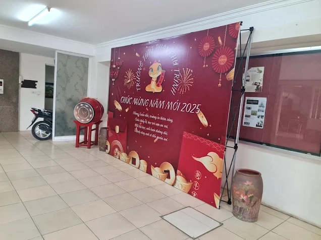 Backdrop tất niên công ty hoành tráng