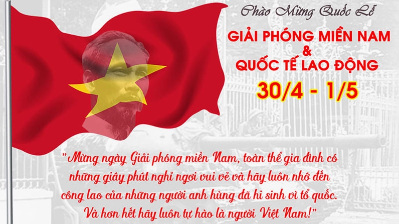 Background 30/4 - 1/5 phong cách truyền thống