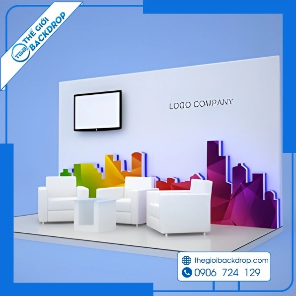 Background backdrop talkshow đẹp chuyên nghiệp