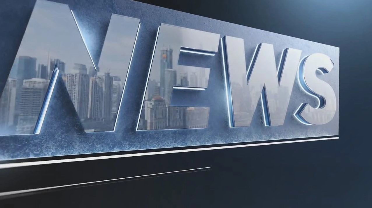 Background bản tin thời sự chuyên nghiệp với tông màu xanh đặc trưng