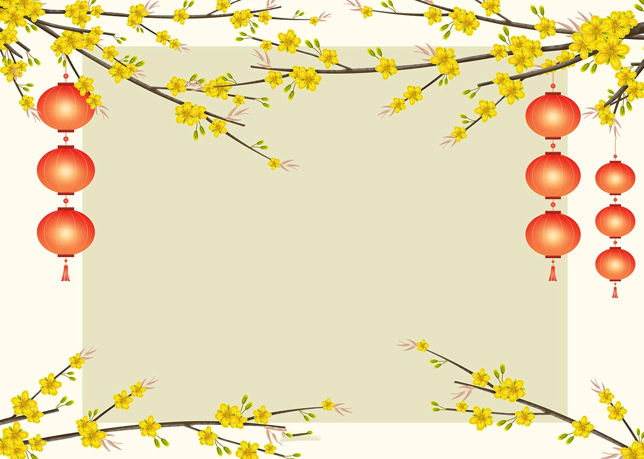 Background cành đào đẹp rực rỡ đón năm mới