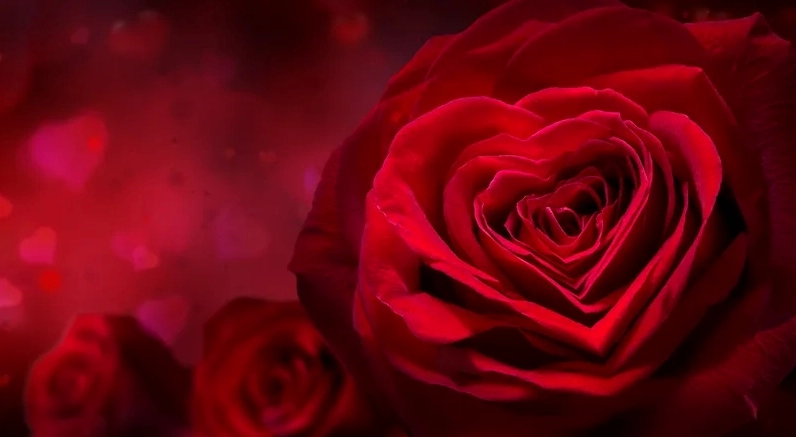 Background hoa hồng đỏ rực rỡ biểu tượng của tình yêu mãnh liệt