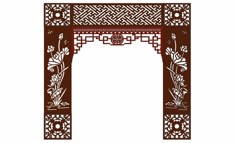 Background hoa văn bàn thờ vector truyền thống