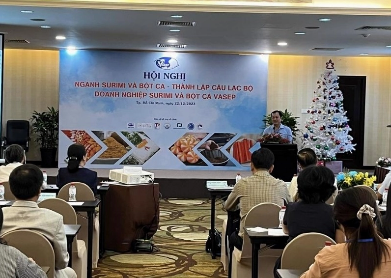 Background hội nghị ngành Surimi ấn tượng