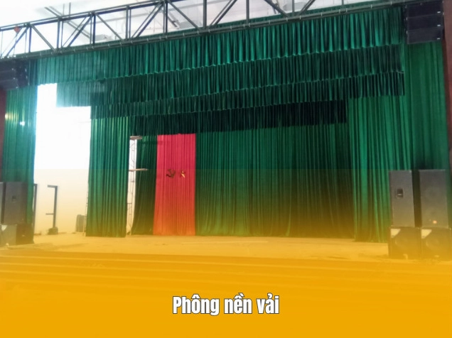 Background sân khấu bằng vải