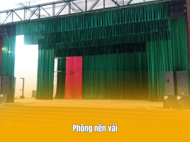 Background sân khấu bằng vải
