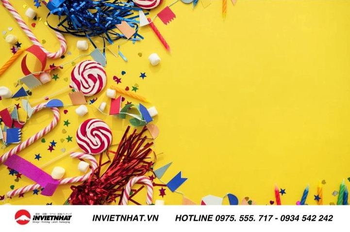 Background sinh nhật bé trai tông màu xanh đáng yêu