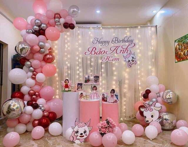 Background sinh nhật thiết kế dễ thương