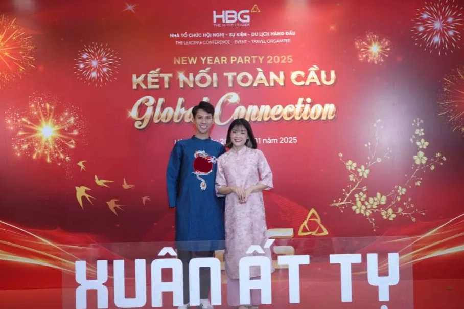 Background sự kiện cuối năm trang nhã thanh lịch