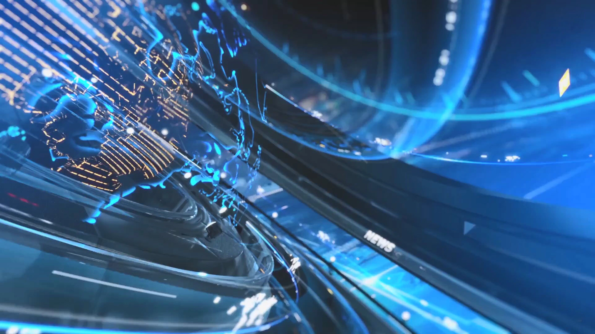 Background thời sự 3D đẹp mắt với hiệu ứng không gian đa chiều