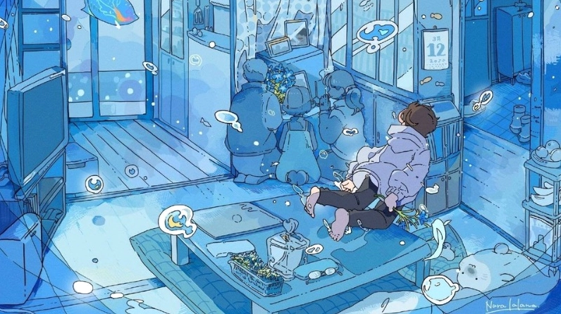 Background xanh bầu trời bao la hùng vĩ