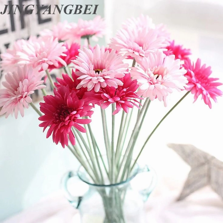 Bình hoa lụa đồng tiền kép trang trí cực đẹp