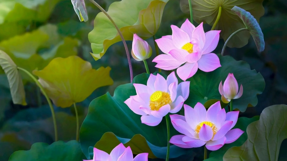 Đổi mới màn hình với hình nền hoa sen máy tính tinh tế