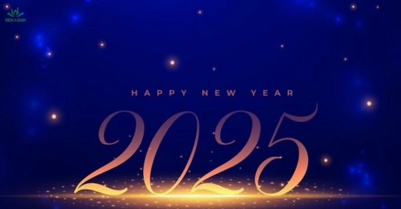 Gợi ý backdrop mẫu 4 tông xanh thanh lịch