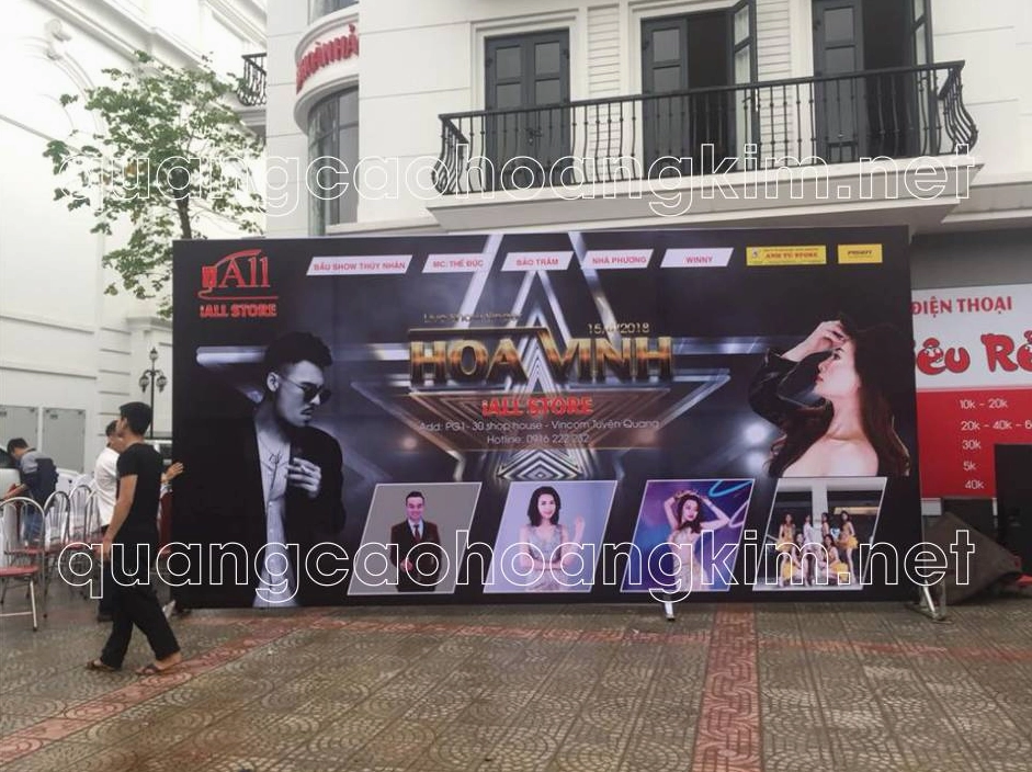 Hình ảnh backdrop sự kiện ngoài trời đẹp