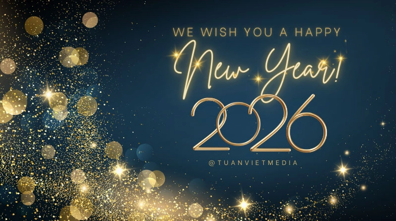 Hình ảnh backdrop tiệc tất niên ấn tượng